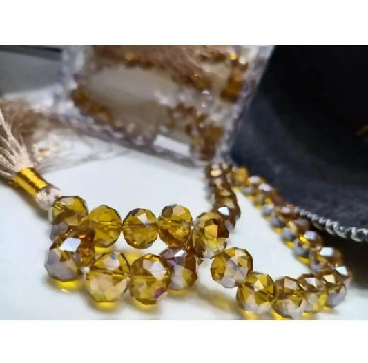 Brown crystal 33 beads Tasbeeh - ValueBox