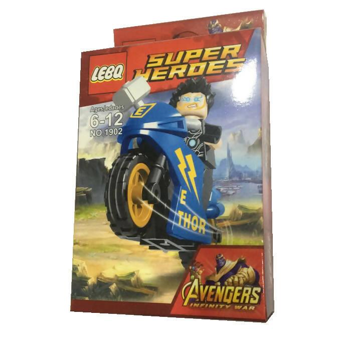 Super Heroes - Marvel Avengers Thor Building block with Motor Bike - ValueBox