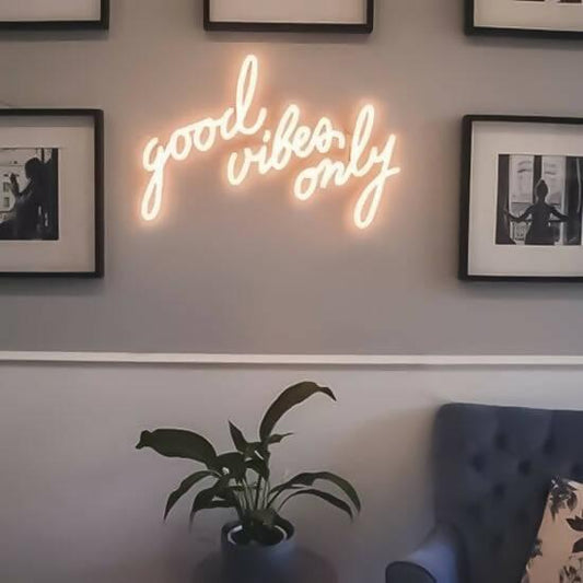 Good Vibes Only Neon Sign - Neon Lights