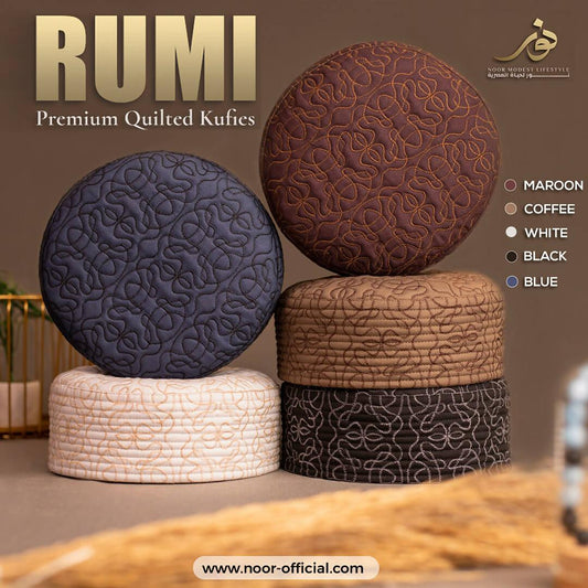 100% Premium Quality Fleece Fabric Prayer Cap Rumi Koofi Namaz Topi Namaz Cap For Men Namaz Hat - Topi