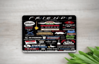 Friends Tv Series Poster Laptop Skin Vinyl Sticker Decal, 12 13 13.3 14 15 15.4 15.6 Inch Laptop Skin Sticker Cover Art Decal Protector Fits All Laptops - ValueBox