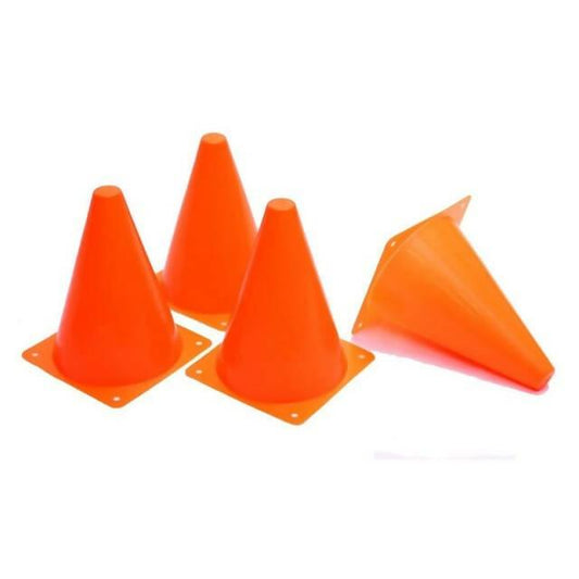 Set of 10 - 6" PVC Plastic Sport Training Traffic Cone