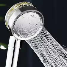 Water Saving Shower Head 360 Degree Flow Rotating Rainfall Shower with Filters 1.5M Hose Turbo Shower Head Bathroom Accessories - ValueBox