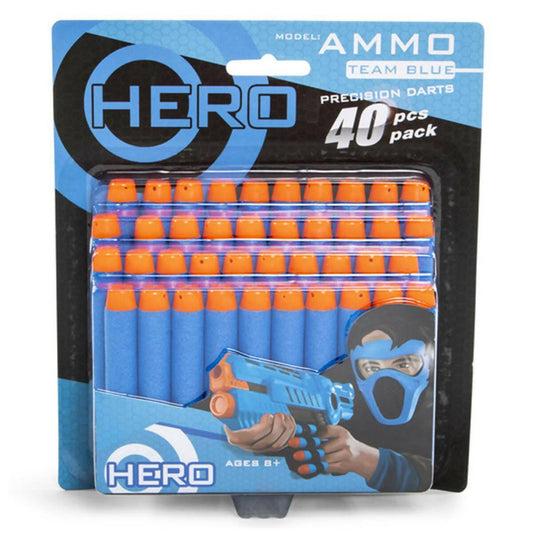 40Pcs Nerf Soft Blaster Darts Refills - Blue