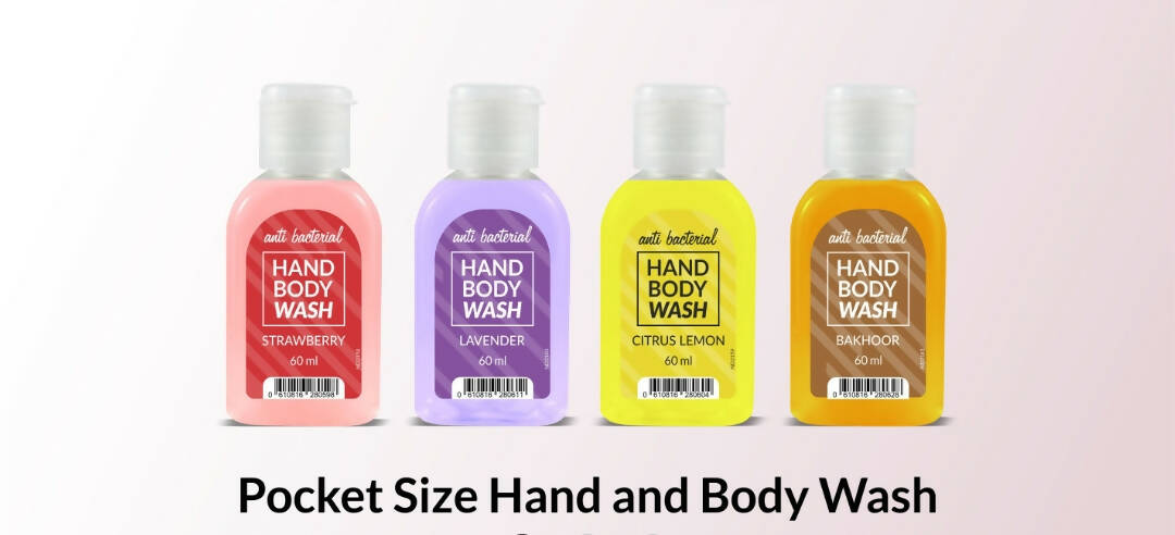 Pack of 4 Different Face wash hand wash Travel size 60ml