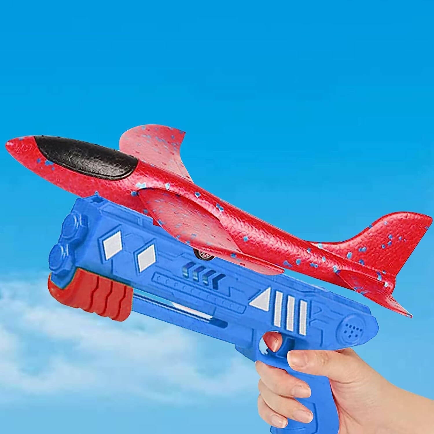Air-plane Launcher Catapult Foam Gun Toy