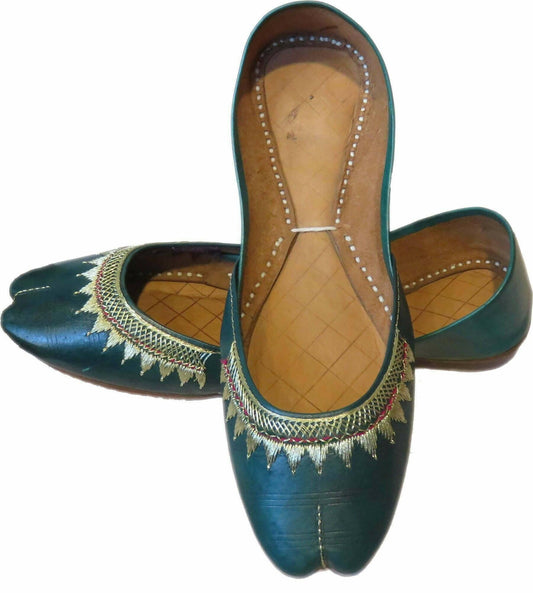 Women Hand Made Pure Leather Embroidered Khussa Fancy N/A