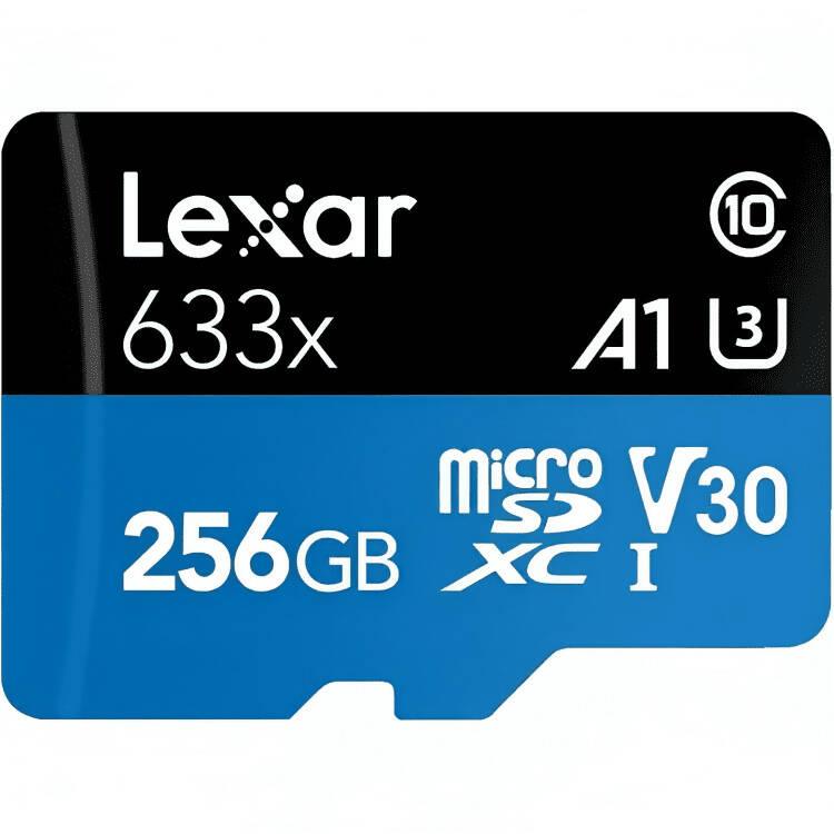 256GB High Performance MicroSDHC - 633x V30 A1 / U3 Memory Card - ValueBox