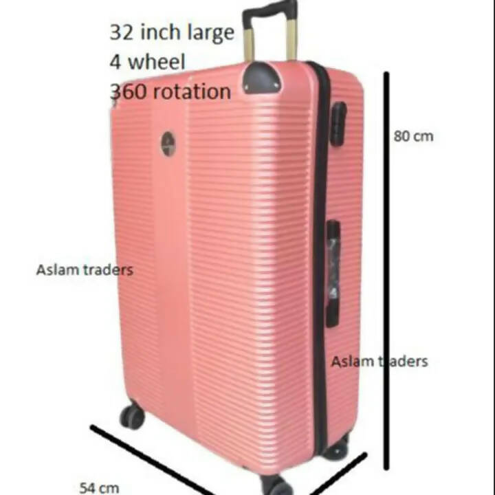 32 large size travel luggage suitcase bag with 4 wheels 360 rotation and strong material gift