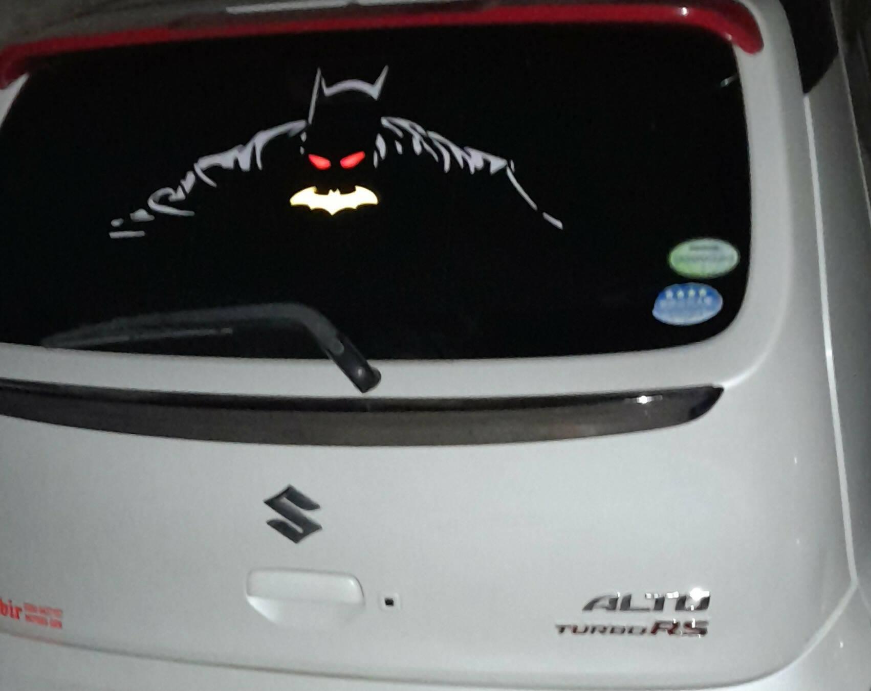 Reflective Waterproof Batman 2 Feet Size Car Sticker for Rear Screen, Auto  Styling Stickers, Auto Decoration