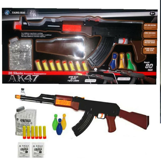 2 IN 1 Water balls and dart Toygun For kids - Manual Reload