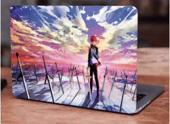 Fate Anime, Shirou Emiya, Laptop Skin Vinyl Sticker Decal, 12 13 13.3 14 15 15.4 15.6 Inch Laptop Skin Sticker Cover Art Decal Protector Fits All Laptops - ValueBox
