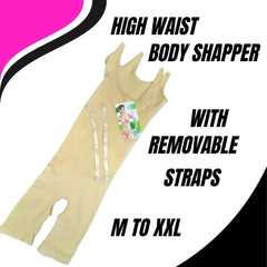 Full Body Waist Shaper With Removable Straps