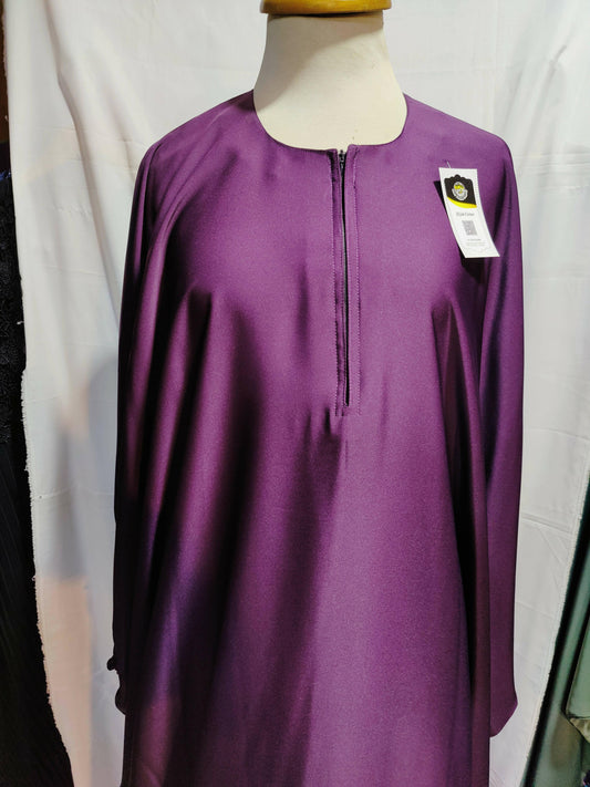 Jilbab kaftaan purple plane abaya for girls - ValueBox