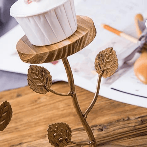 Set of 3 Metal Cake Stands, Cupcake Holder Cookies Dessert Display Plate Serving Tray Platter With Handel for Baby Shower Wedding Birthday Party, Customized - ValueBox