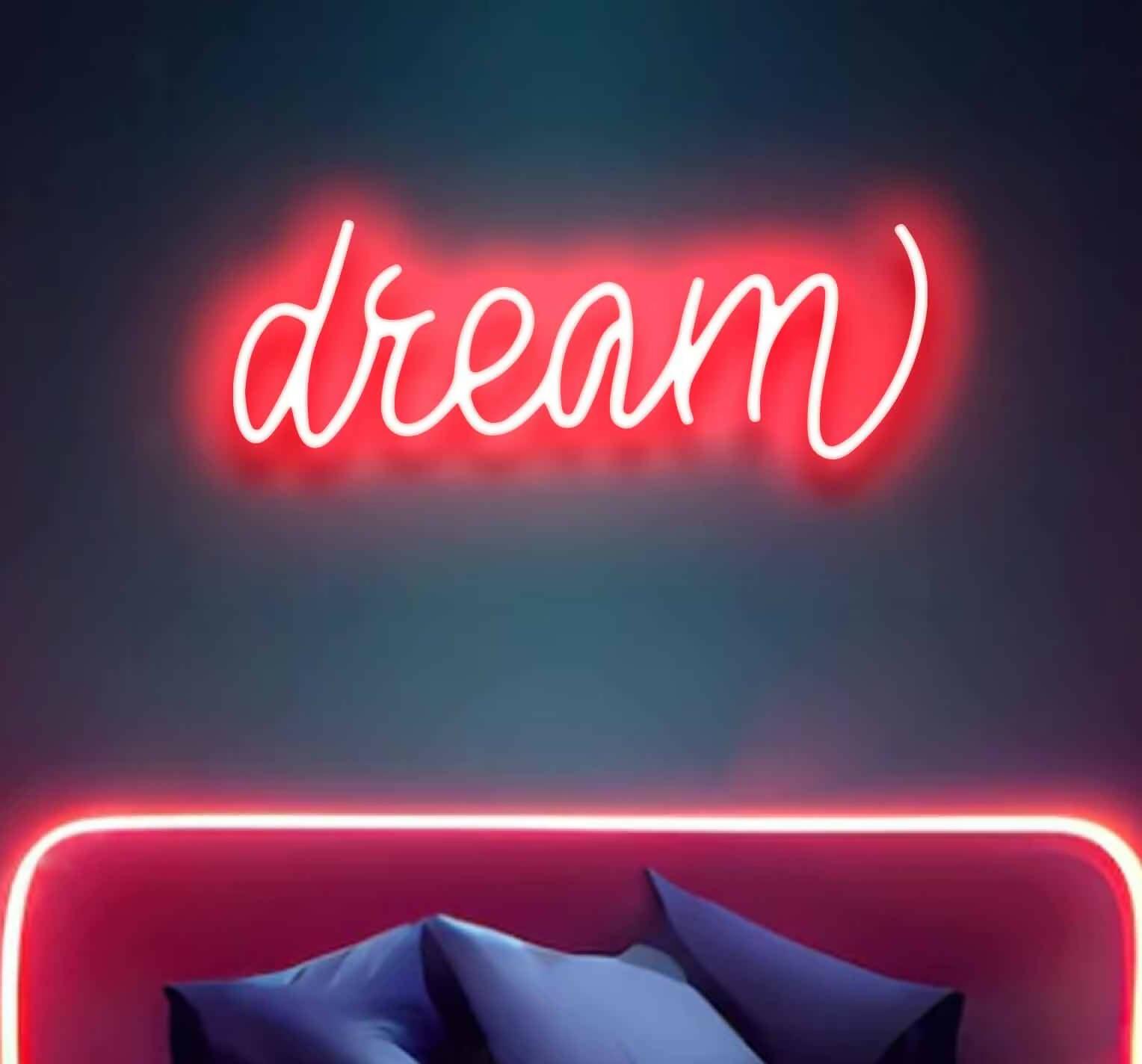 Dream Neon Sign - Illuminate Your Ambitions with Neon Brilliance Neon Light - ValueBox