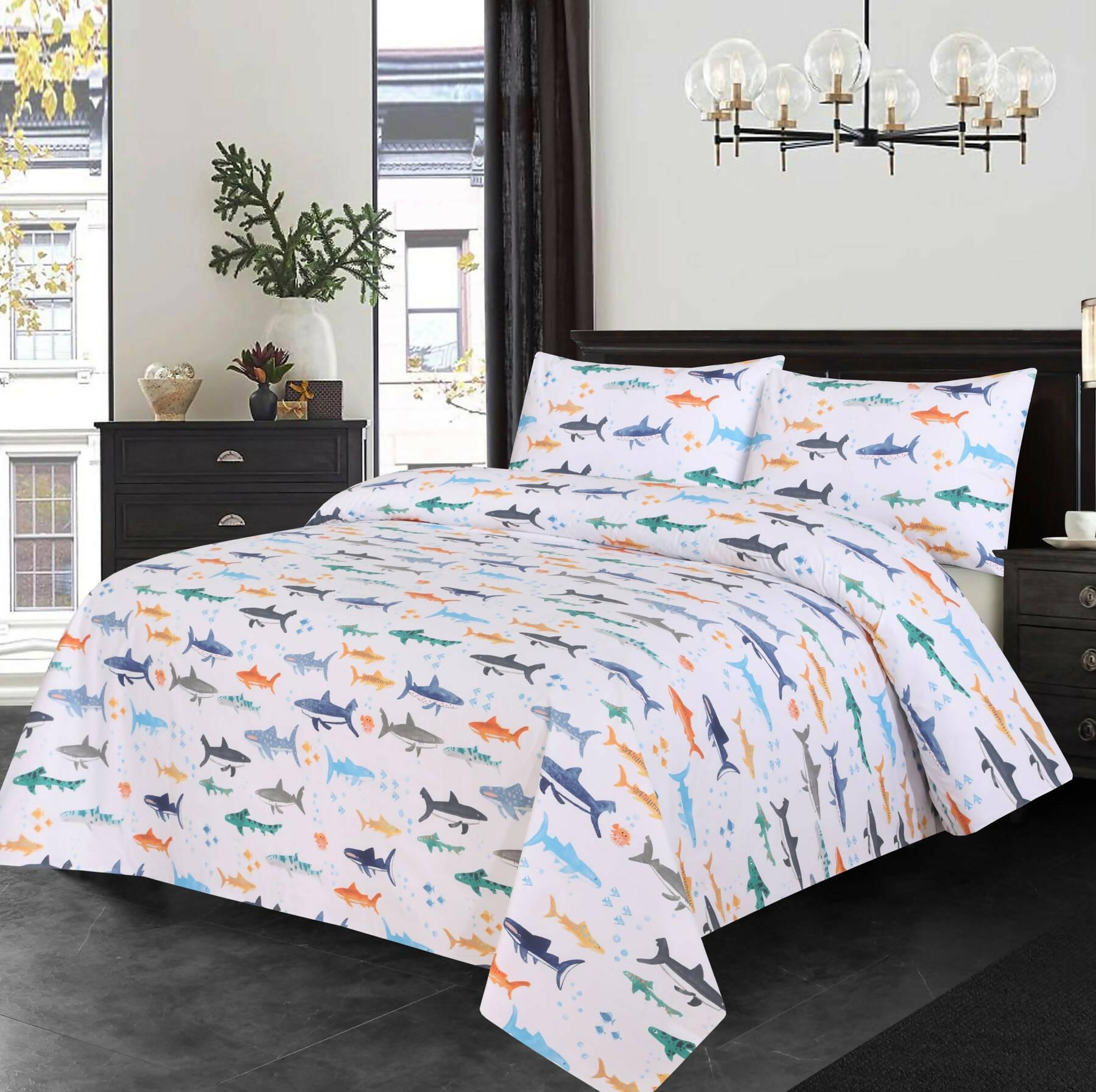 dekoracy bedsheet double bedsheet with 2 pillow cover animal printed - ValueBox