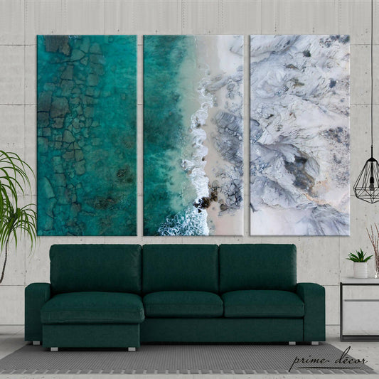 Seascape (3 Panel) Abstract Wall Art - ValueBox