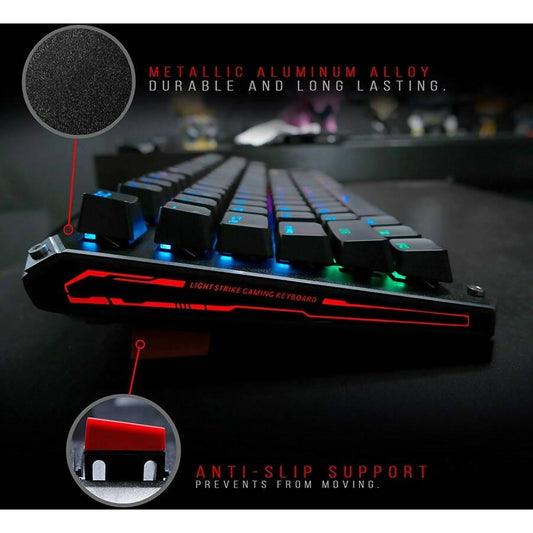 Bloody B930 Ergonomic TENKEYLESS Light Strike Optical Gaming Keyboard-Orange Switch - ValueBox