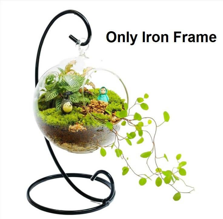 Home Decor Bauble Holder Stand Iron Stand Micro Landscape Hanging Supporter - ValueBox