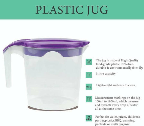 Plastic Jug 1000ml - ValueBox