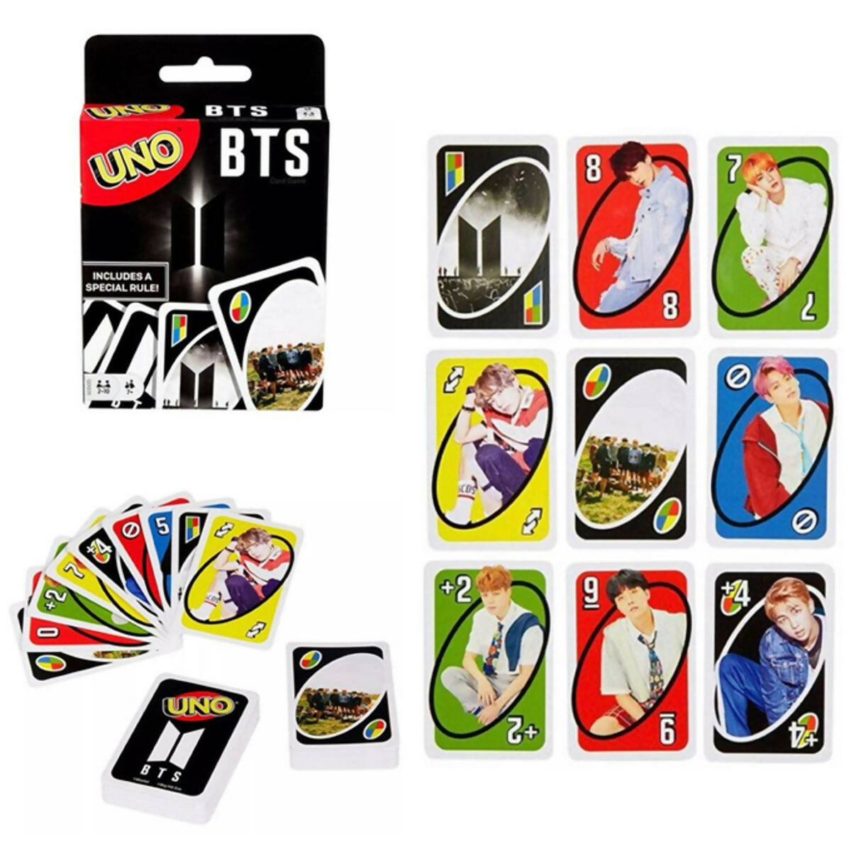 UNO BTS Cards Game For 2 to 10 Players Special Celebrate Photo Card Set