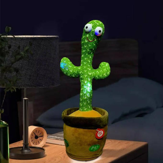 Dancing Cactus Toy for Kids Decoration Holiday Gift with Recording Portable Twisting Music Song - ValueBox