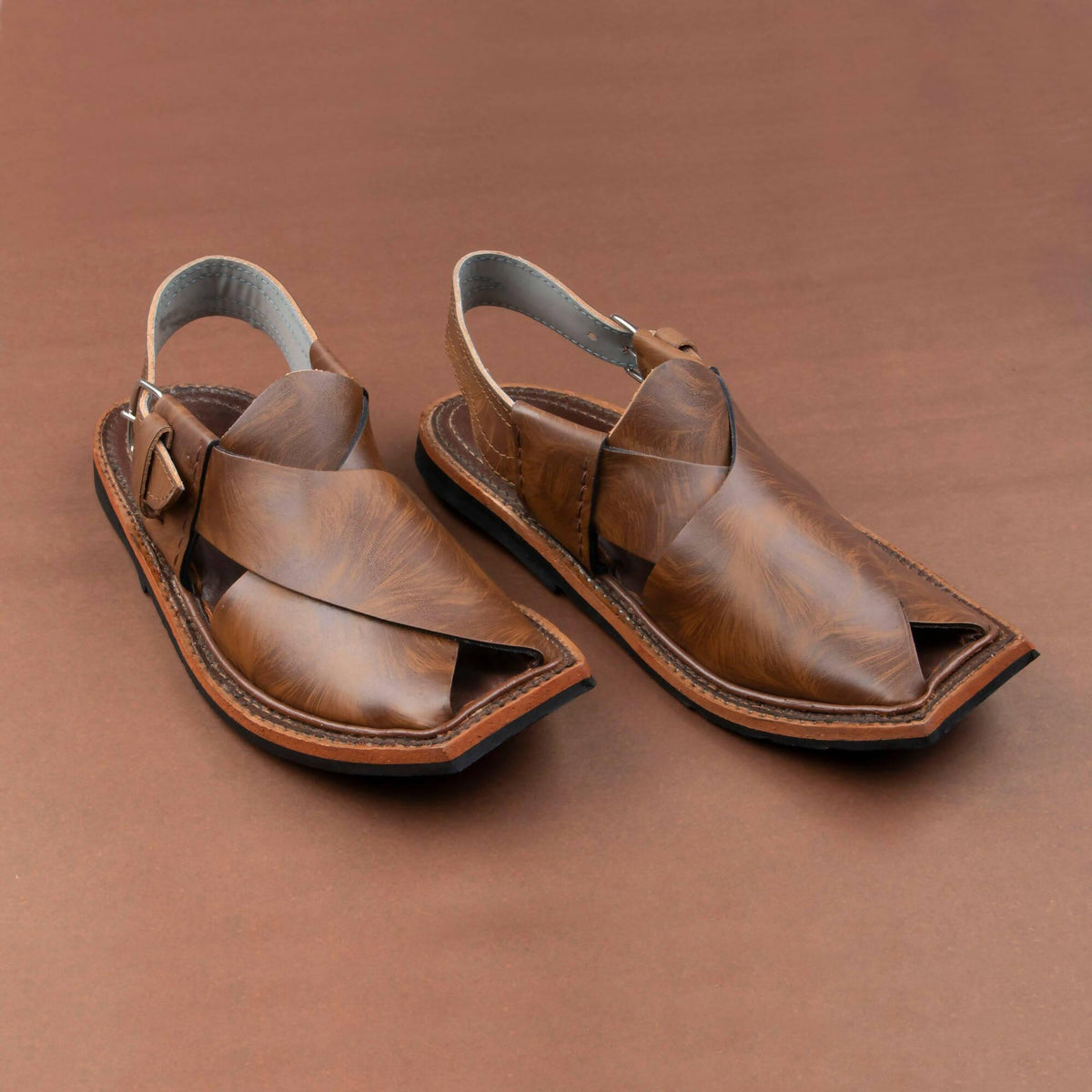 Brown Peshawari Chappal - ValueBox