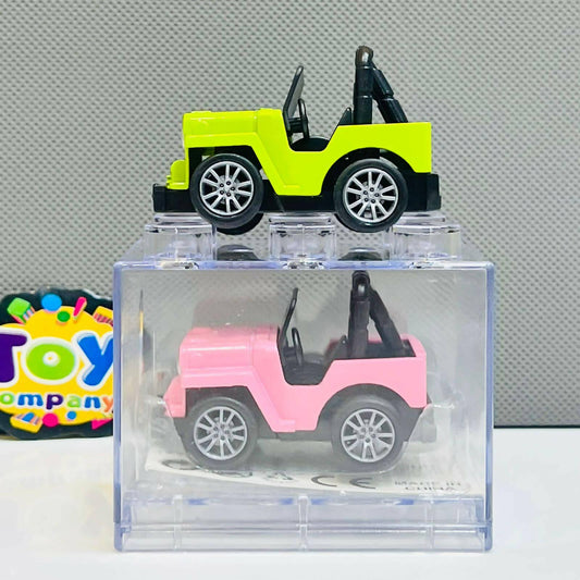 1Pc Diecast Jeep With Acrylic Display Box-Assortment