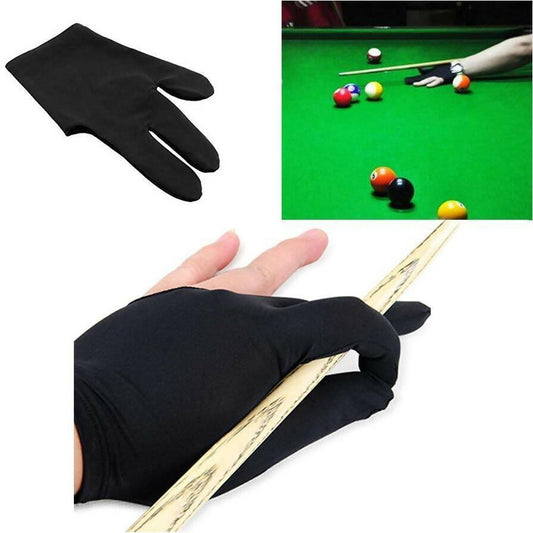 1 Pair - Elastic Fingers Snooker Cue Shooter Gloves for Right and Left Hand - ValueBox