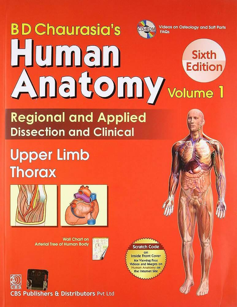 HUMAN ANATOMY UPPER LIMB THARAX BY BD CHAURASIA VOL 1 (8TH EDITION) - ValueBox