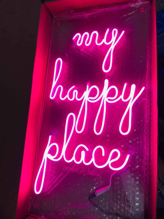 My Happy Place Neon Sign - ValueBox