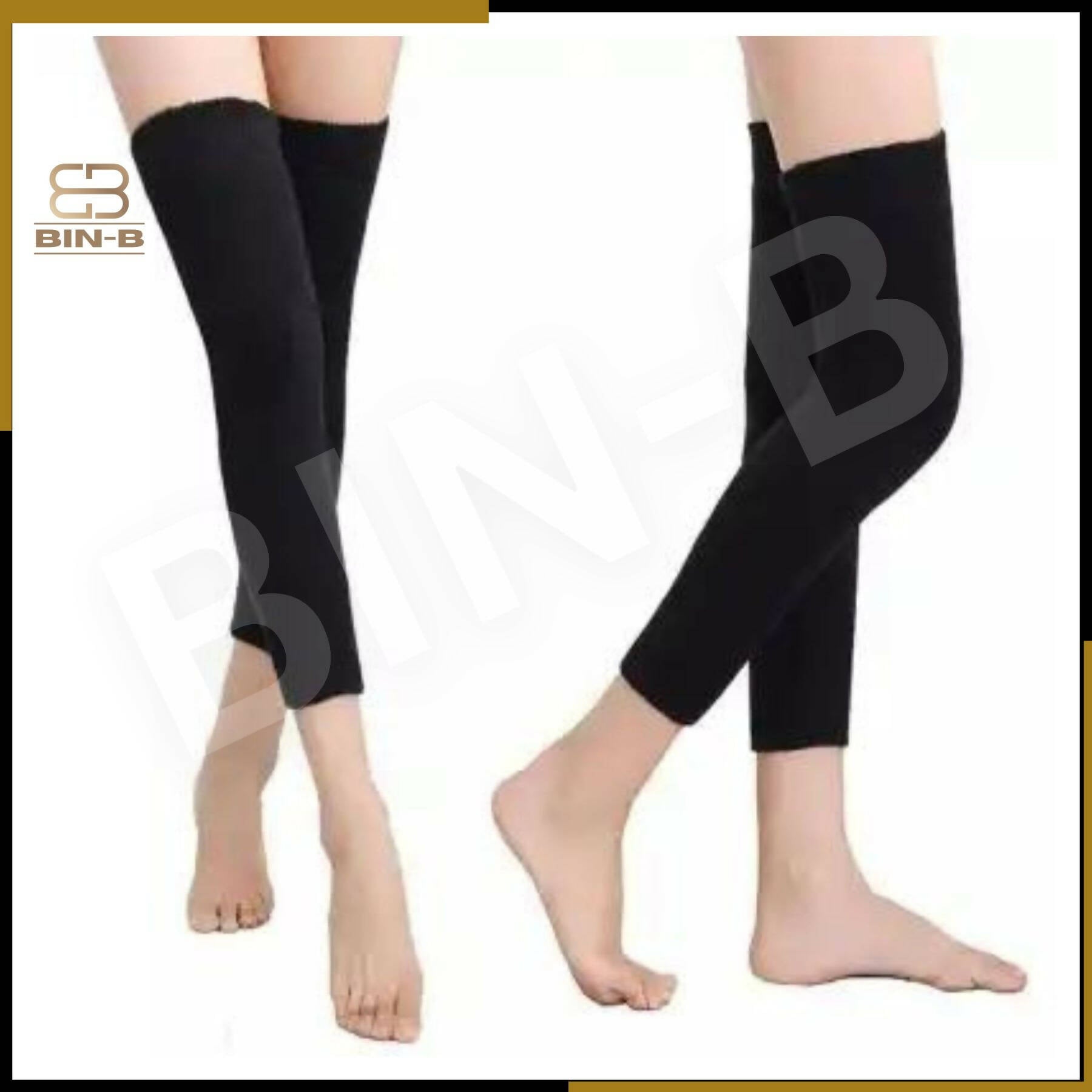 Women Men Winter Leg Warmer Warm Knee Brace Pad Thicken Knee Warmers Knee Stocking Tights