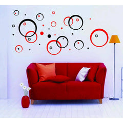 Polka Circles(28) Flowers(64) Wall Sticker for Kids Rooms Refrigerator DIY Rings, Polka Dots Home Decor, Decorations Wall Vinyl Decals