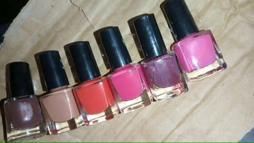 Pack Of 6 - Nail Polish - Peel Off - Multicolor - ValueBox