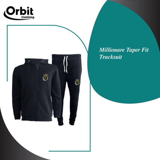 Orbit Millionare Taper Fit Tracksuit Gym & Casual Outfits - ValueBox