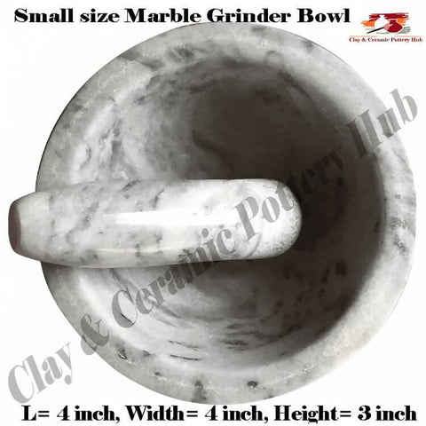 Marble Grinder Bowl small ( Chato watta- Dori Danda) Best For Kitchen Beauty - ValueBox