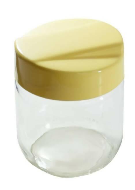 2 Pcs Glass Spice Jar 425ml (*W3.2,*L3.2,*H4.4)Inches - ValueBox