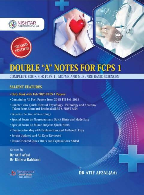 Double A Notes For FCPS-1 2nd Edition By Dr Atif Afzal (AA)