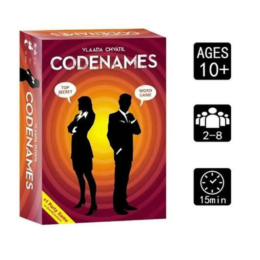 Codenames Board Game For Kids - 2 to 8 Players - Multi Color - ValueBox