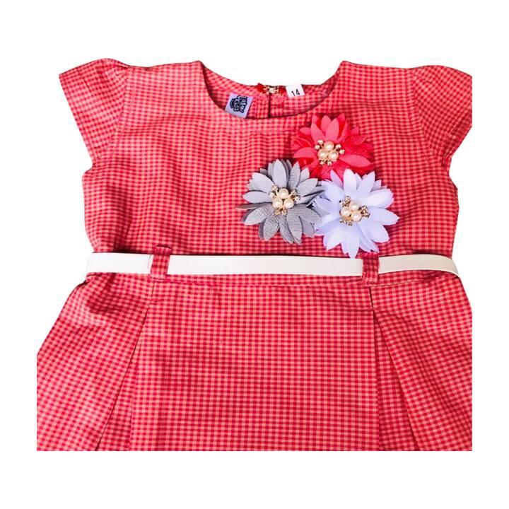 Red Girls' Frock & Trousers Set - ValueBox