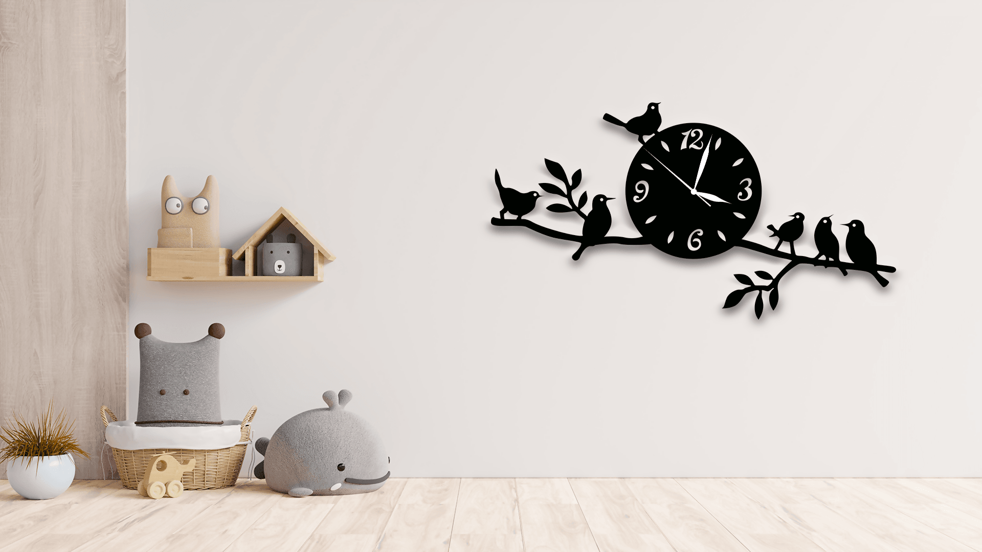 3D Wooden DIY Wall Clock Numeral Quartz Watch Hanging Decoration - ValueBox