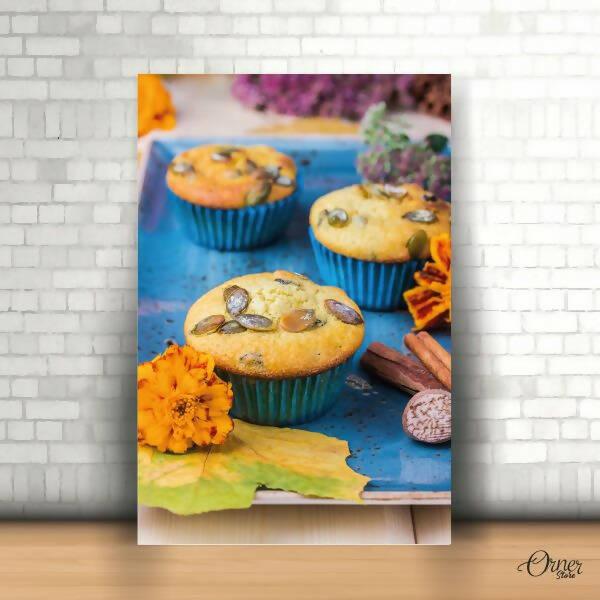 Home Decor & Wall Decor Painting Artistic Cupcakes | Food Poster Wall Art - ValueBox