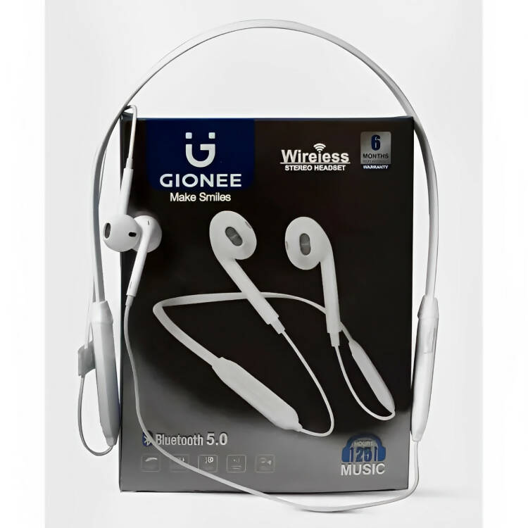 GiONEE Neckband Air Buds - Original Wireless Gionee Handsfree - Gaming neckband - Gaming bluetooth headsets - Wireless Ear Buds - Magnetic Headphones- Wireless Bluetooth earphones