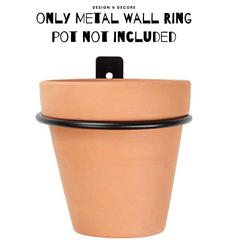6 Inches Wall Mount Heavy Duty Indoor Outdoor Wall Decor Garden Plant Flower Pot Hanging Rack Stand - ValueBox