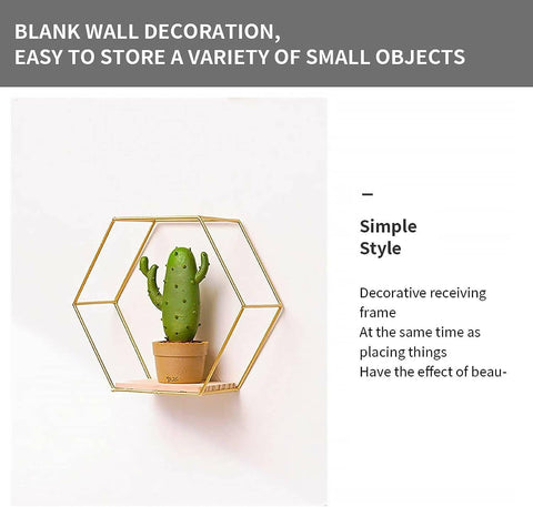 Wall Mounted Hexagonal Floating Shelves Set of 3 in Different Sizes - ValueBox