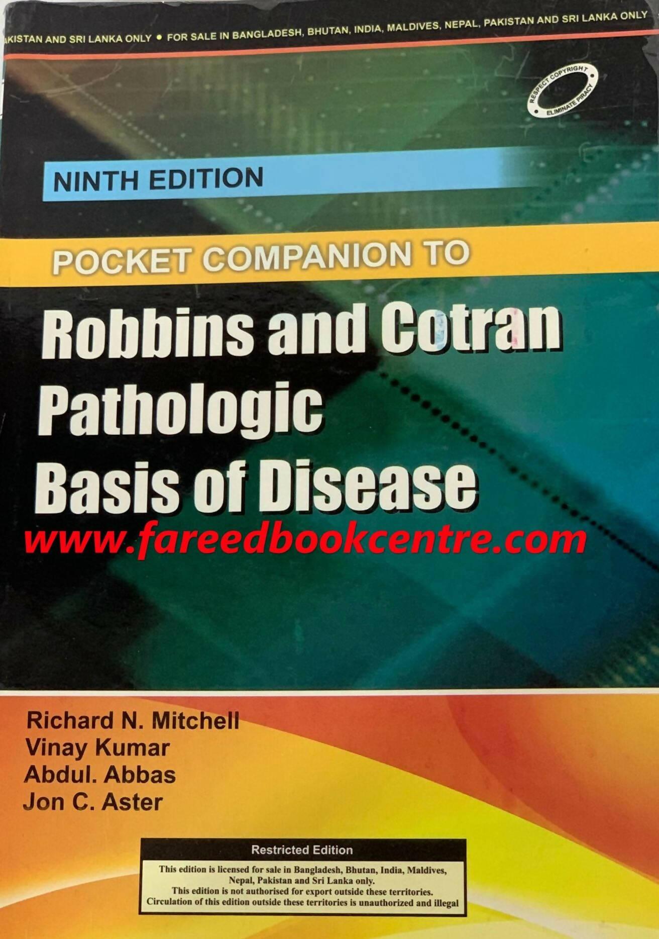 Pocket Companion To Robbins Pathologic Basis Of Disease – 9th Edition - ValueBox