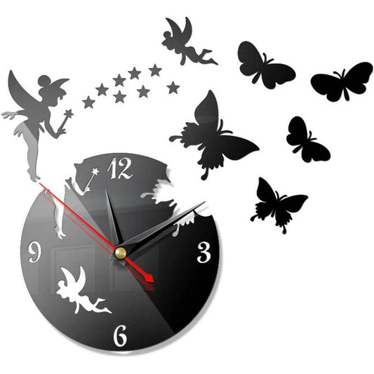 Wooden Wall Clock Fairy Home Decor Watches Good Quality Products