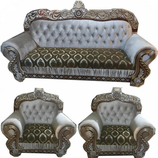 Premium Sofa Set 5 Seater Enhance Your Room Look Luxurious Velvet Crown Sofa The Epitome of Elegance and Comfort