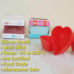 6 pieces silicone Baking Mould For Cake